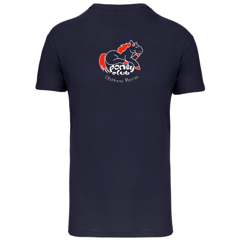 T-shirt homme col rond bioPoney club château perron